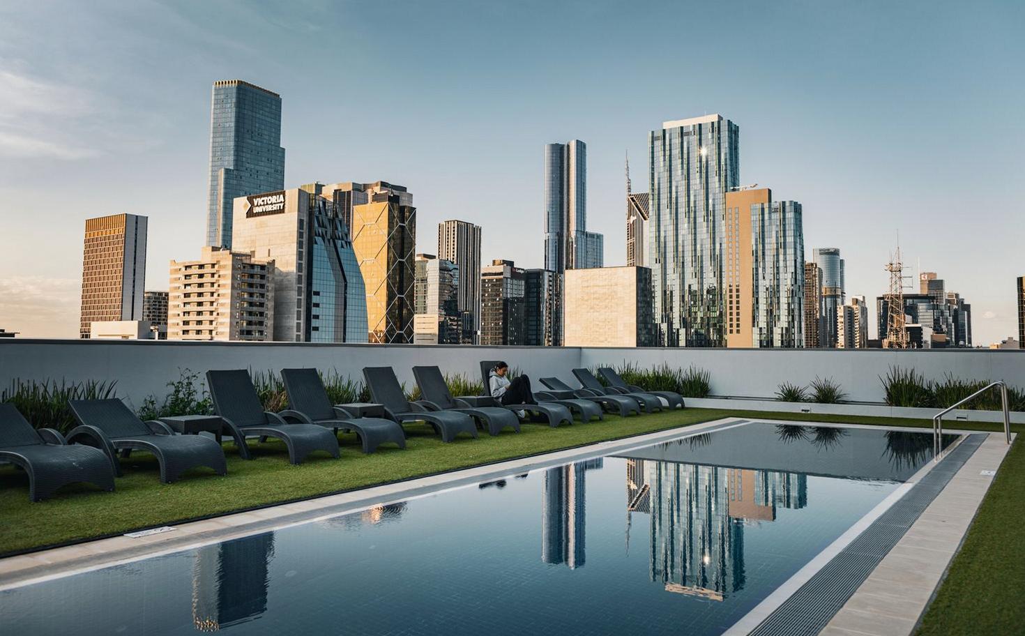 Rooftop City View