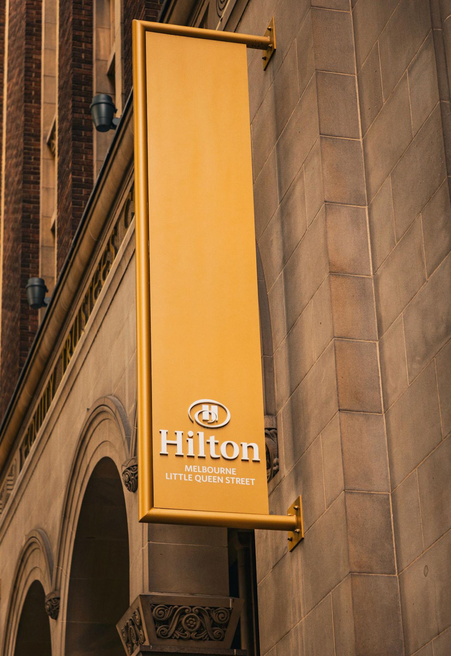 Hilton Hotel Sign Melbourne